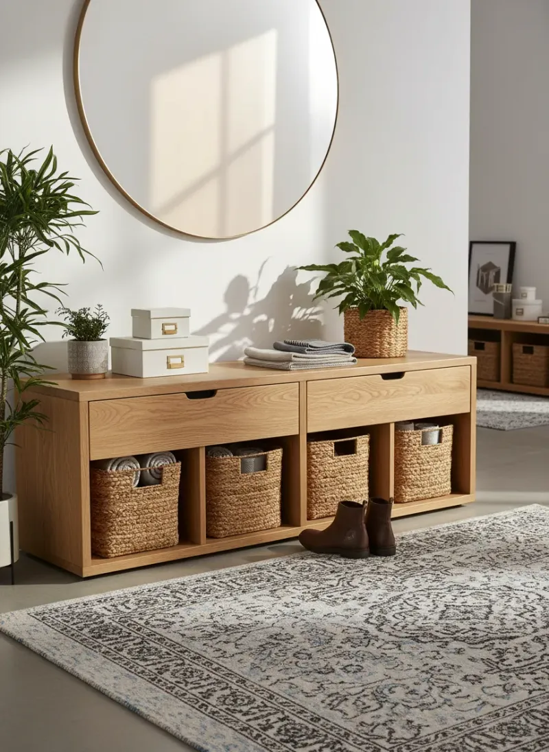 Professional SEO visualization for 10 Best Entryway Benches with Storage for a Clutter-Free Home