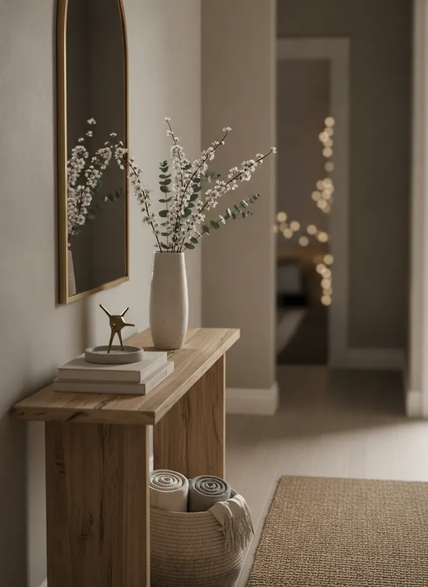 Beautiful Narrow Foyer Layout