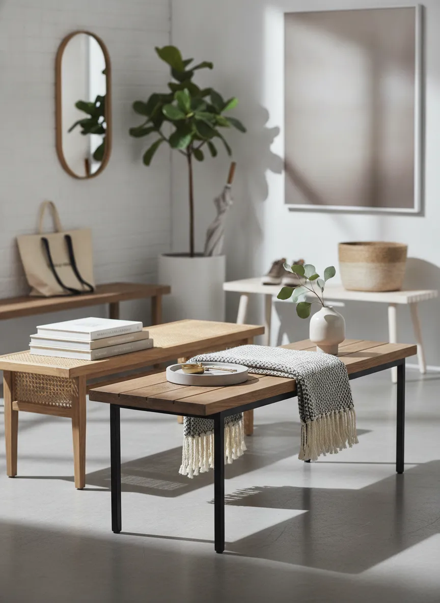 15 Stylish Narrow Entry Benches Perfect for Small Spaces