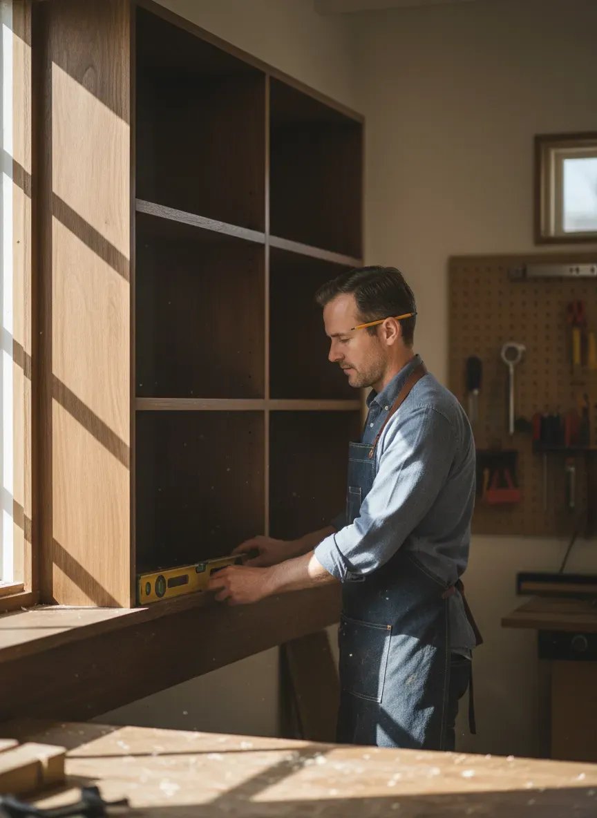 Alcove Shelving Installation