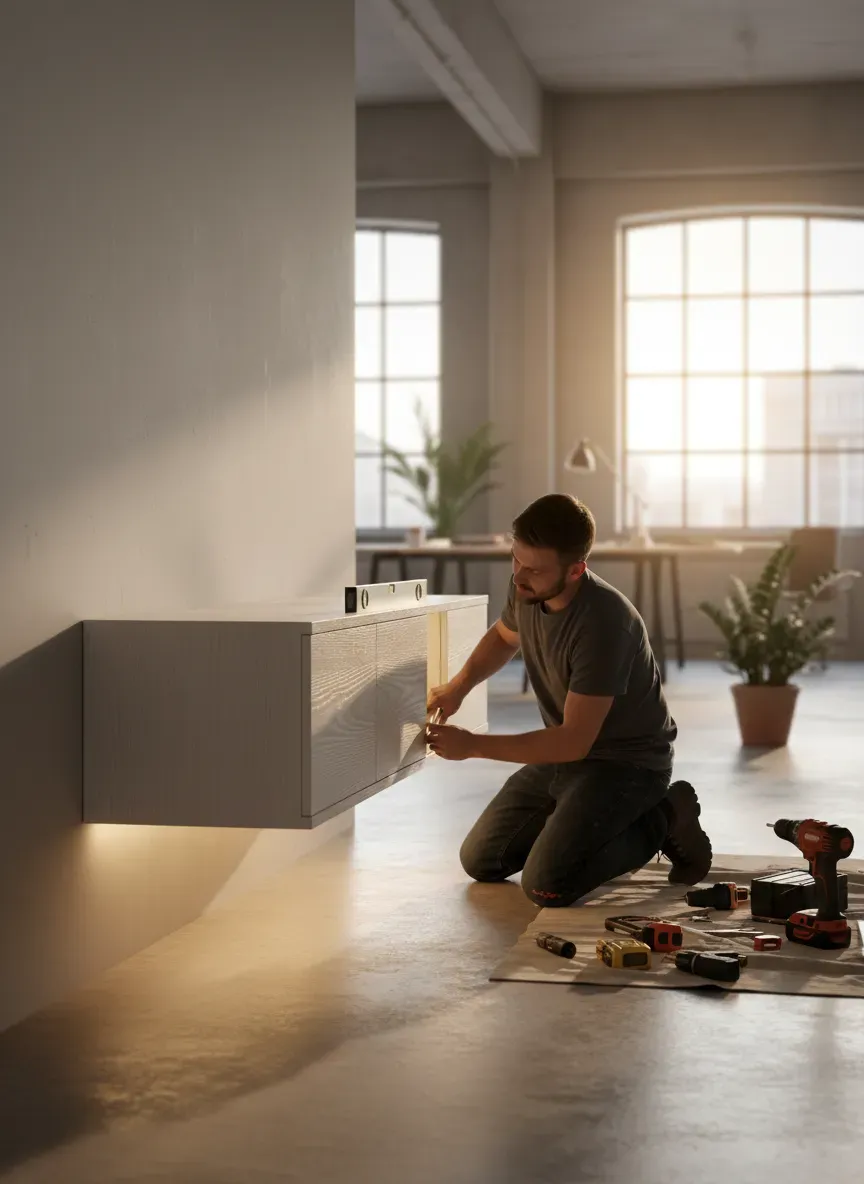 Floating Console Installation