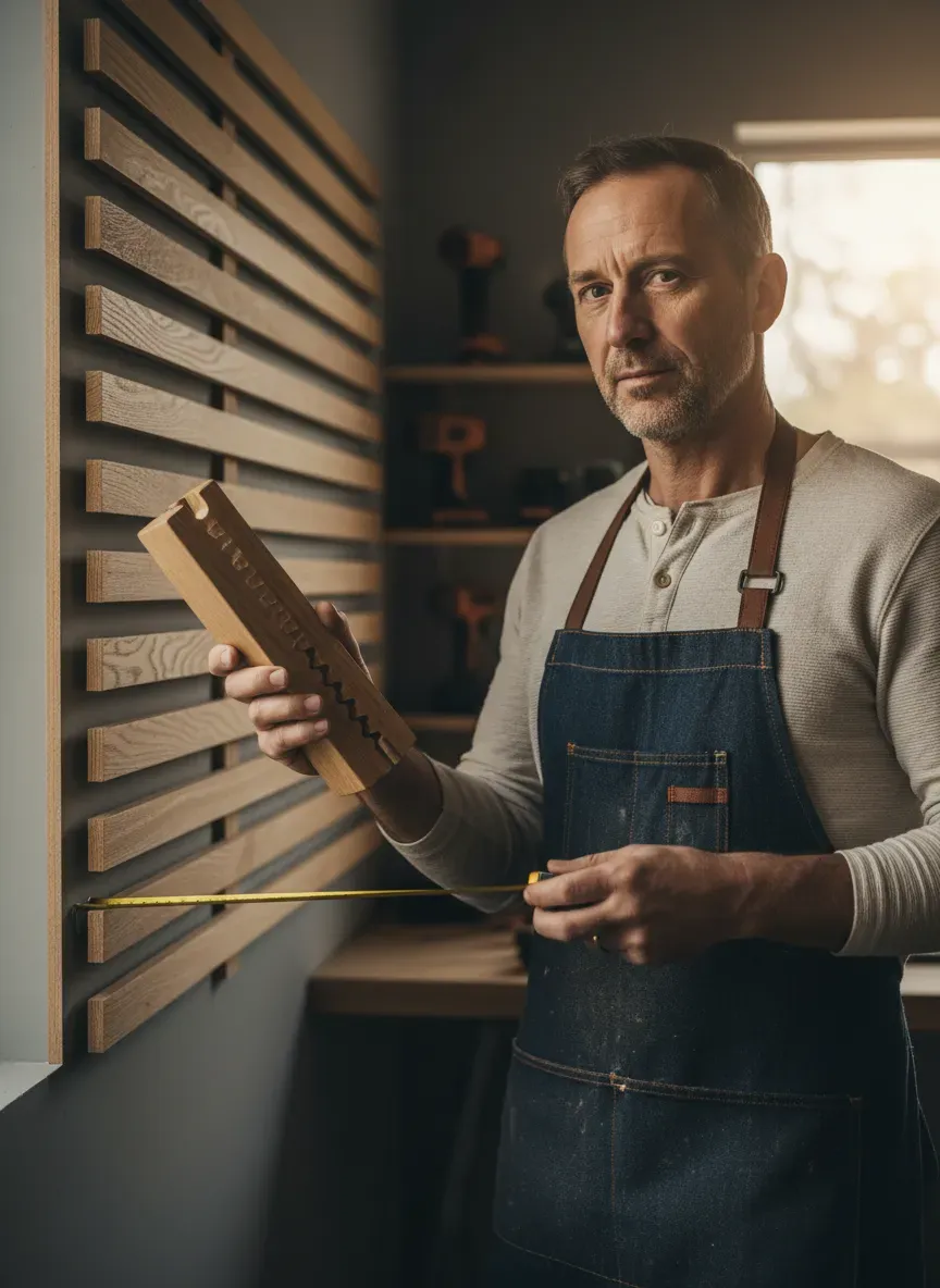 Slat Wall Spacing Technique