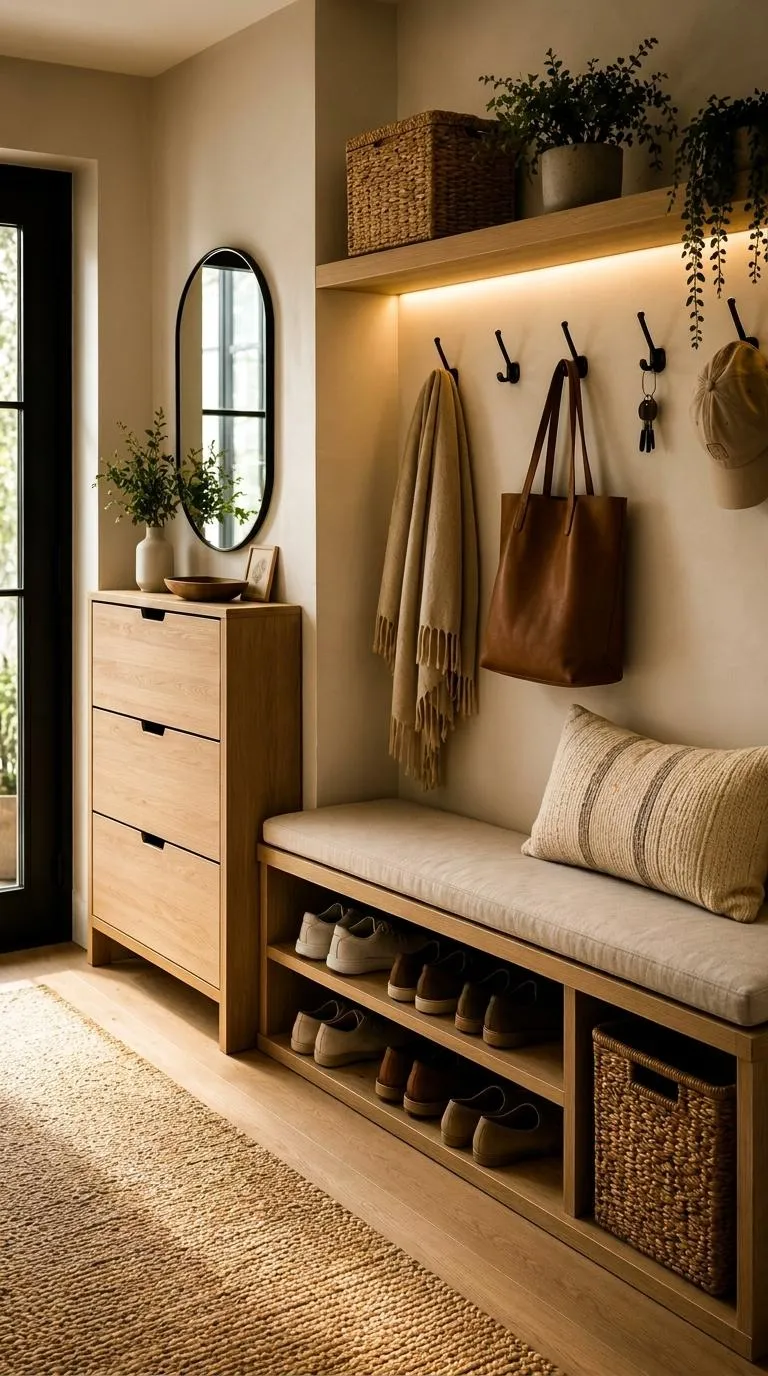 Product Detail: Modern Industrial Integrated Hall Tree