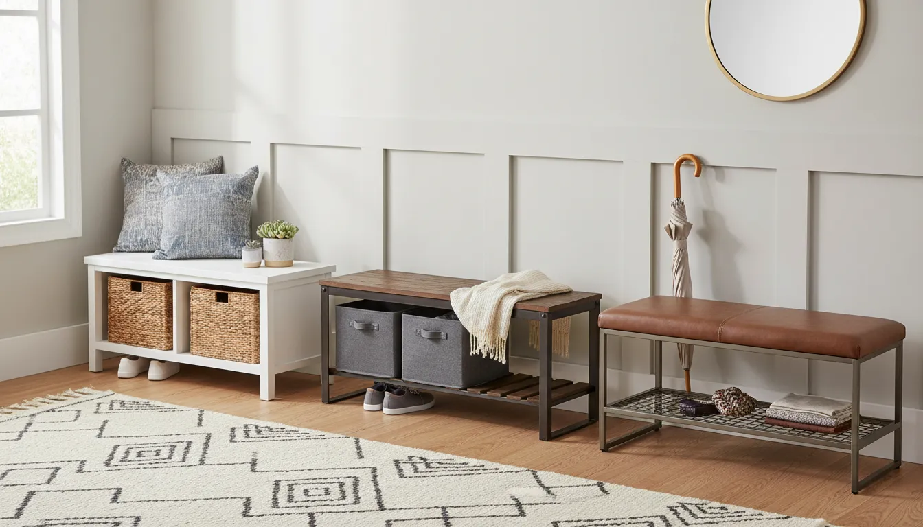 Affordable Entryway Benches With Storage