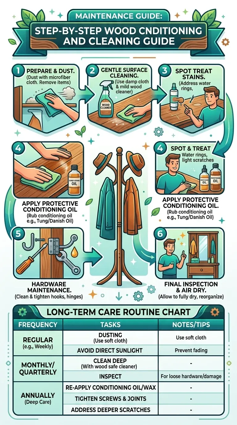 Maintenance Guide: Step-by-step wood conditioning and cleaning guide