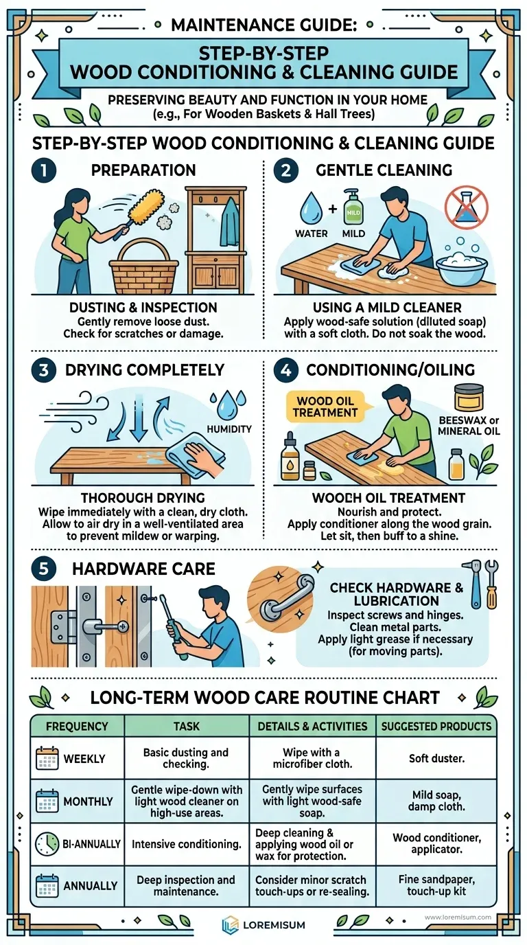 Maintenance Guide: Step-by-step wood conditioning and cleaning guide