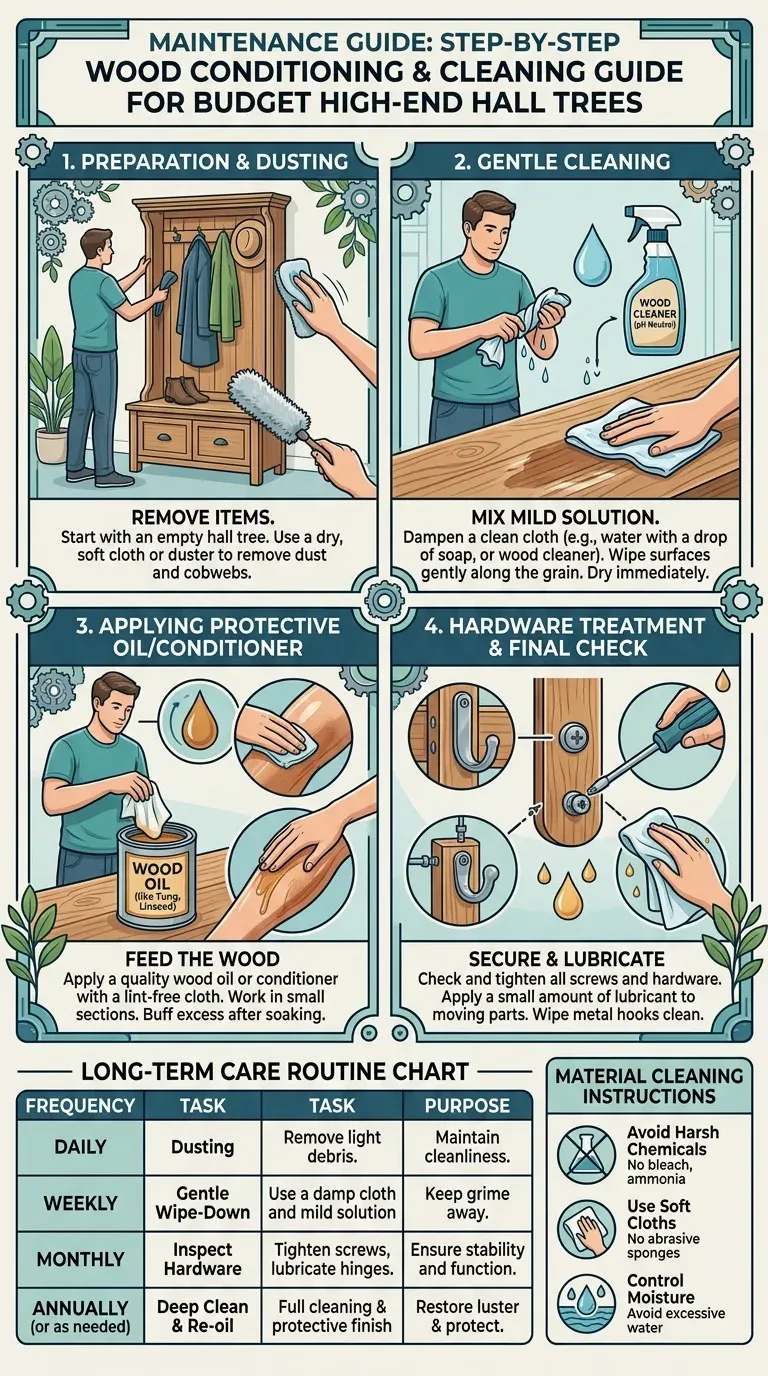 Maintenance Guide: Step-by-step wood conditioning and cleaning guide