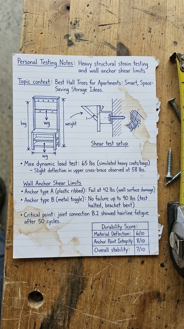 Personal Testing Notes: Heavy structural strain testing and wall anchor shear limits