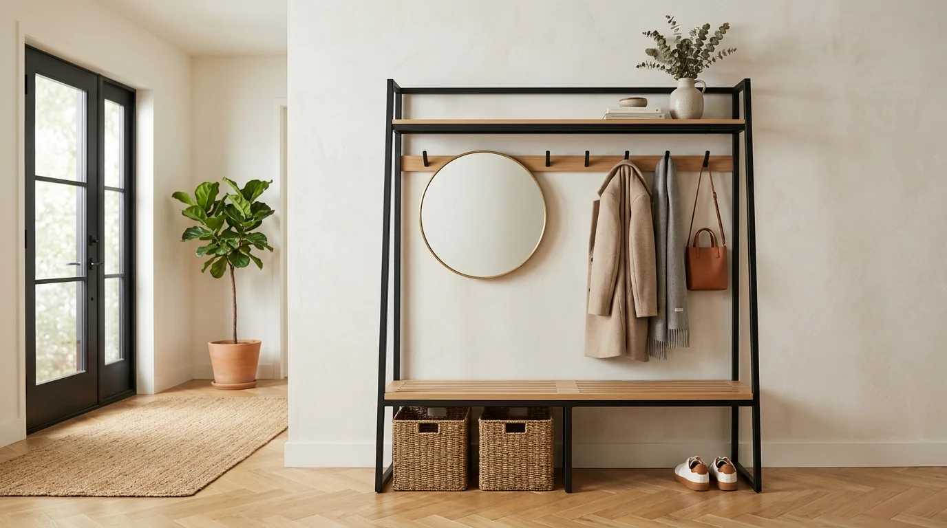 The Best Modern Hall Trees for a Sleek, Clutter-free Entryway