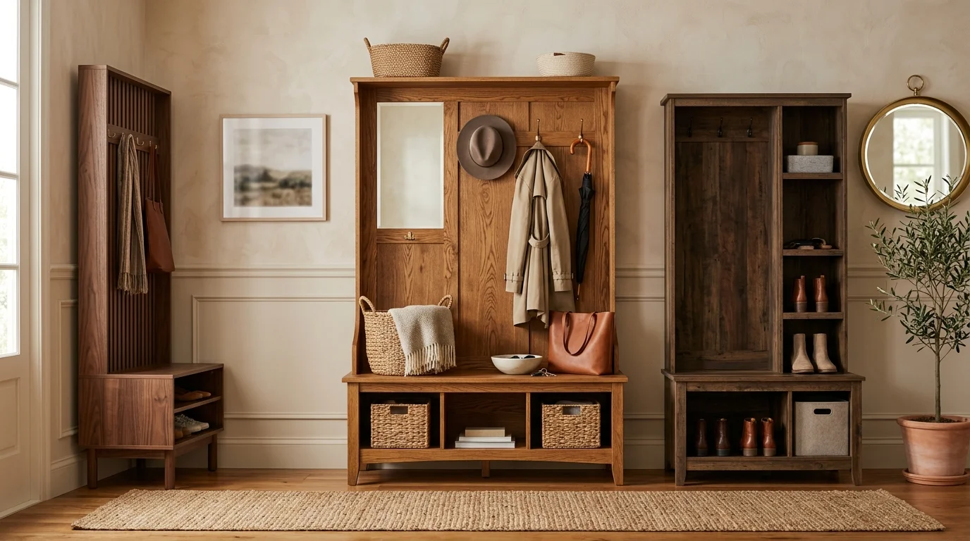 Best Wooden Hall Trees: Warm & Welcoming Entryway Storage