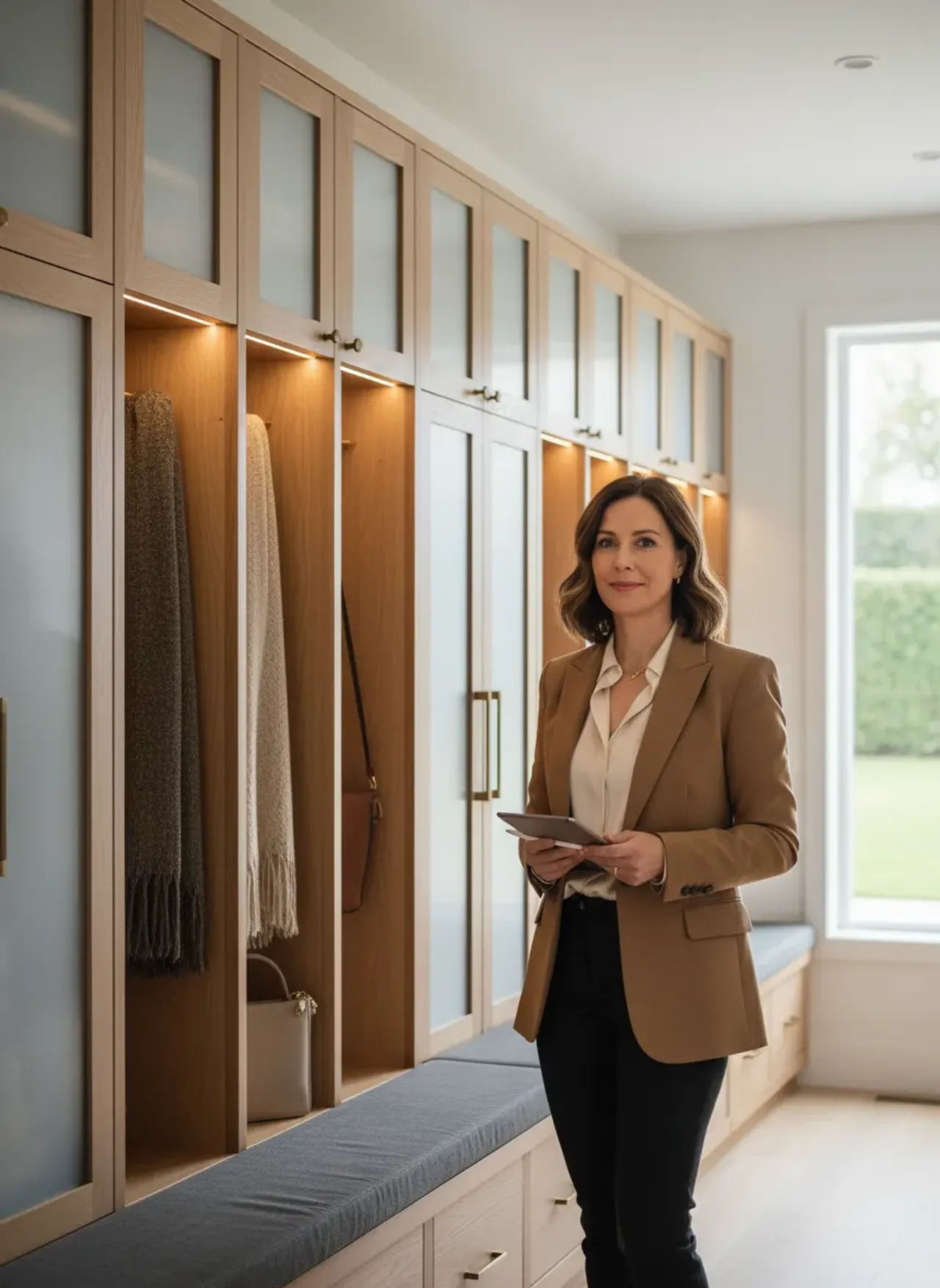 Professional SEO visualization for Beyond the Box: Why Stepped-Depth Mudroom Lockers are the 2026 Storage Essential