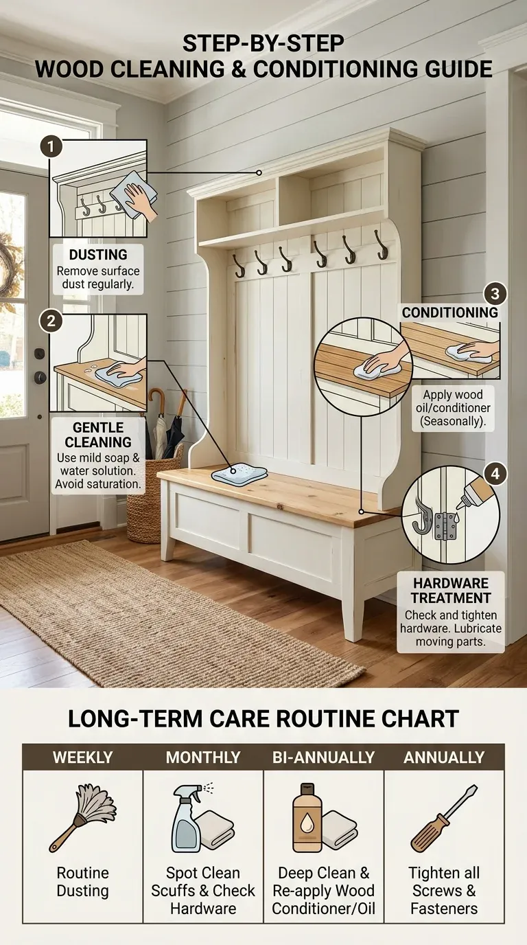 Maintenance Guide: Step-by-step wood conditioning and cleaning guide
