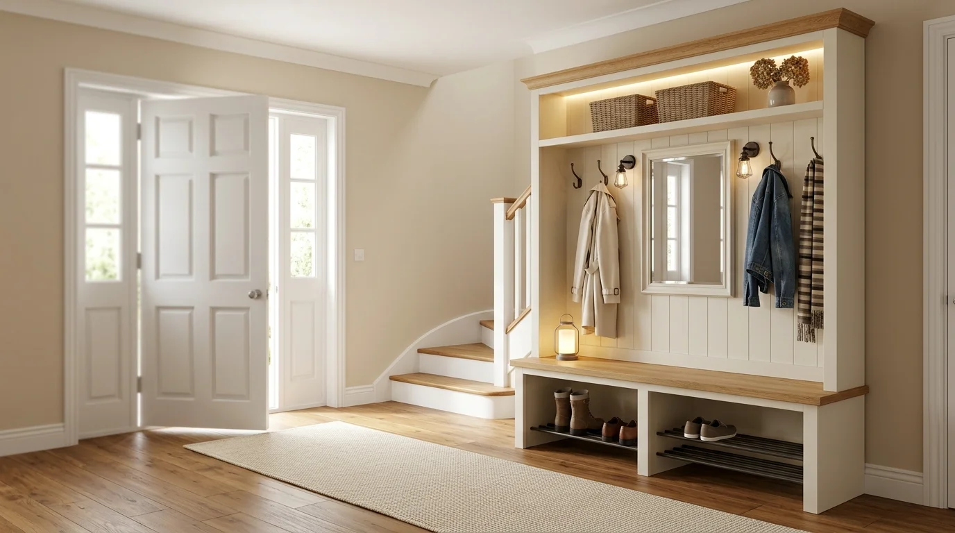Brighten Your Entryway: 15 Clever Hall Tree Lighting Ideas