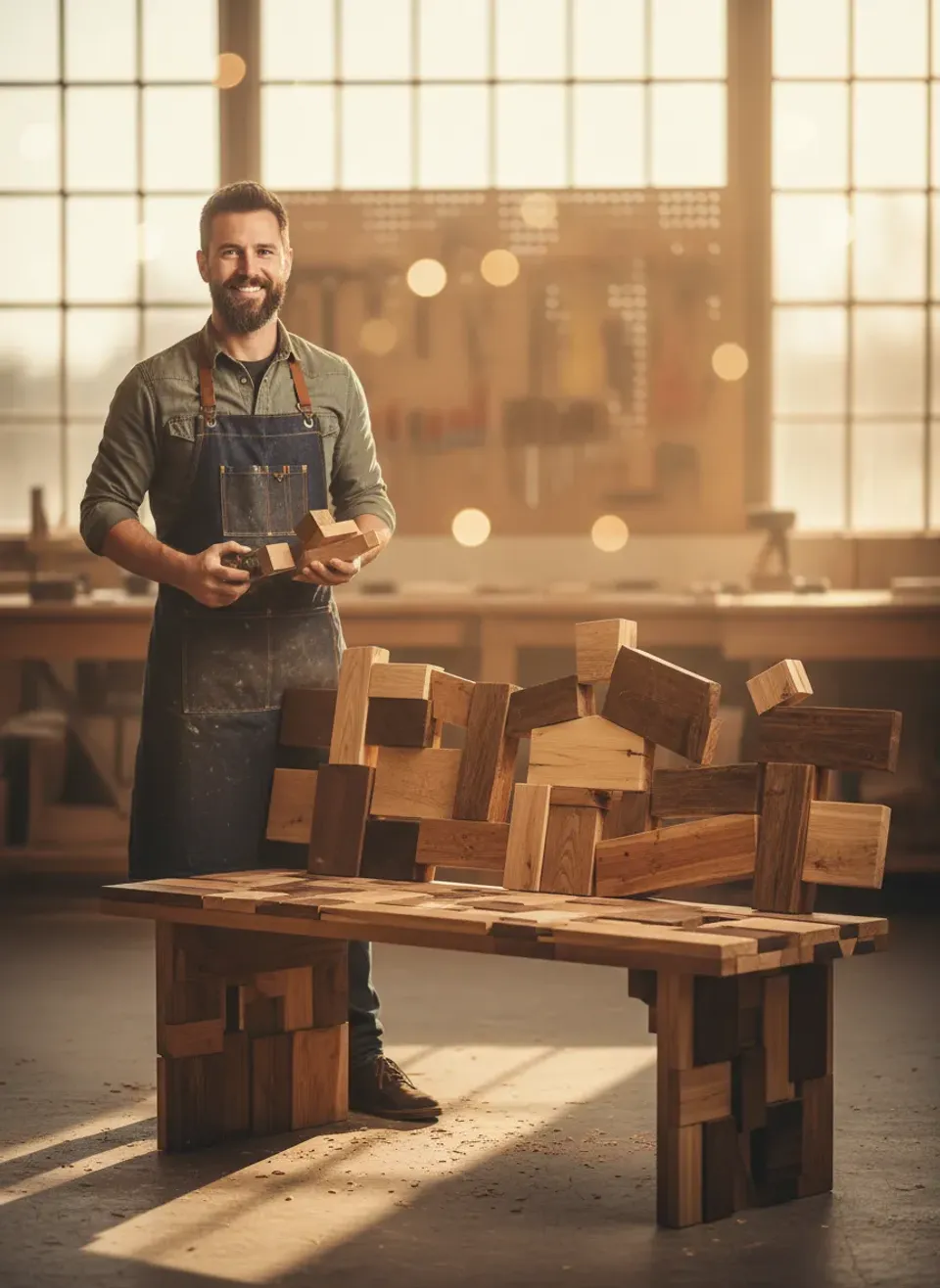 How to Build a Stunning Bench Using Only Your Scrap Wood Offcuts