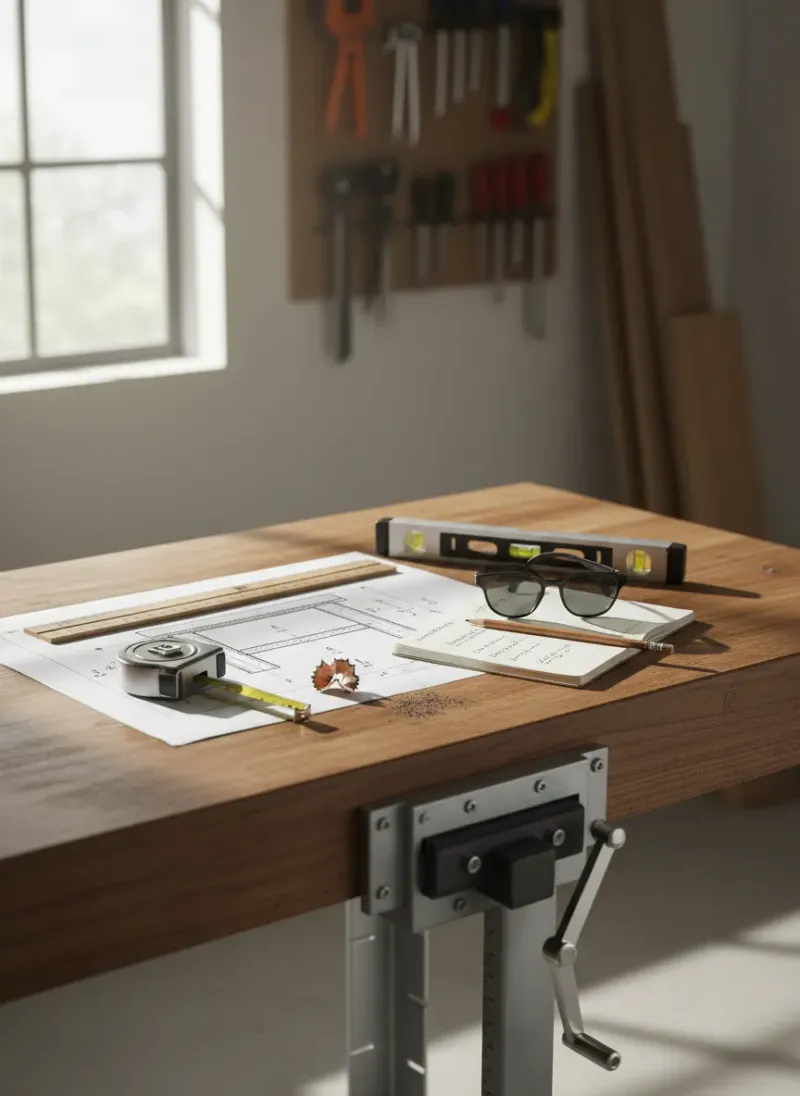 How to Calculate the Perfect Workbench Height for Your Shop â€” workshop ergonomics guide