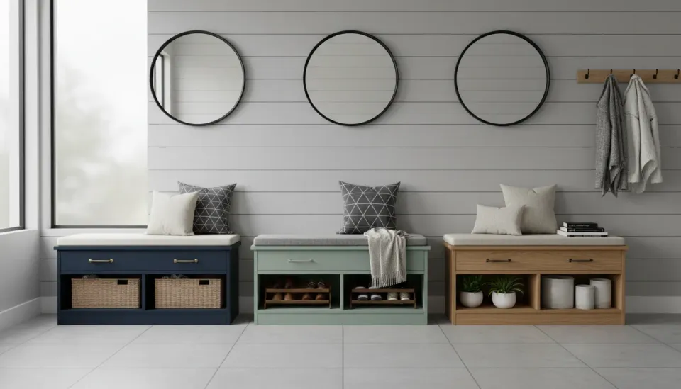 Choosing the Perfect Color for Your Entryway Benches with Storage