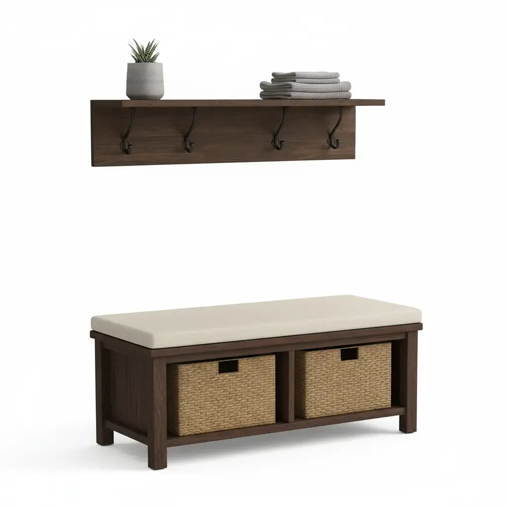 Crosley Furniture Brennan White Hall Tree