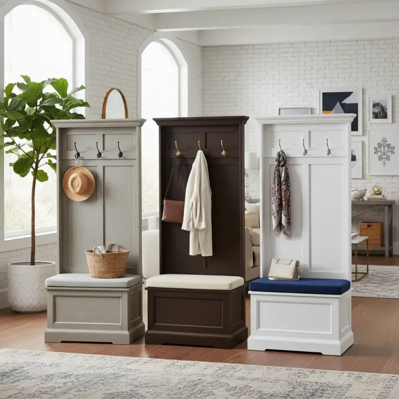 Choosing the Best Hall Tree Color & Finish