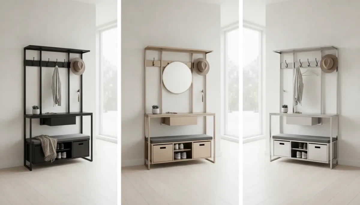 Choosing the Right Finish: Matte Black, Brushed Nickel, or Chrome Entryway Organizers?