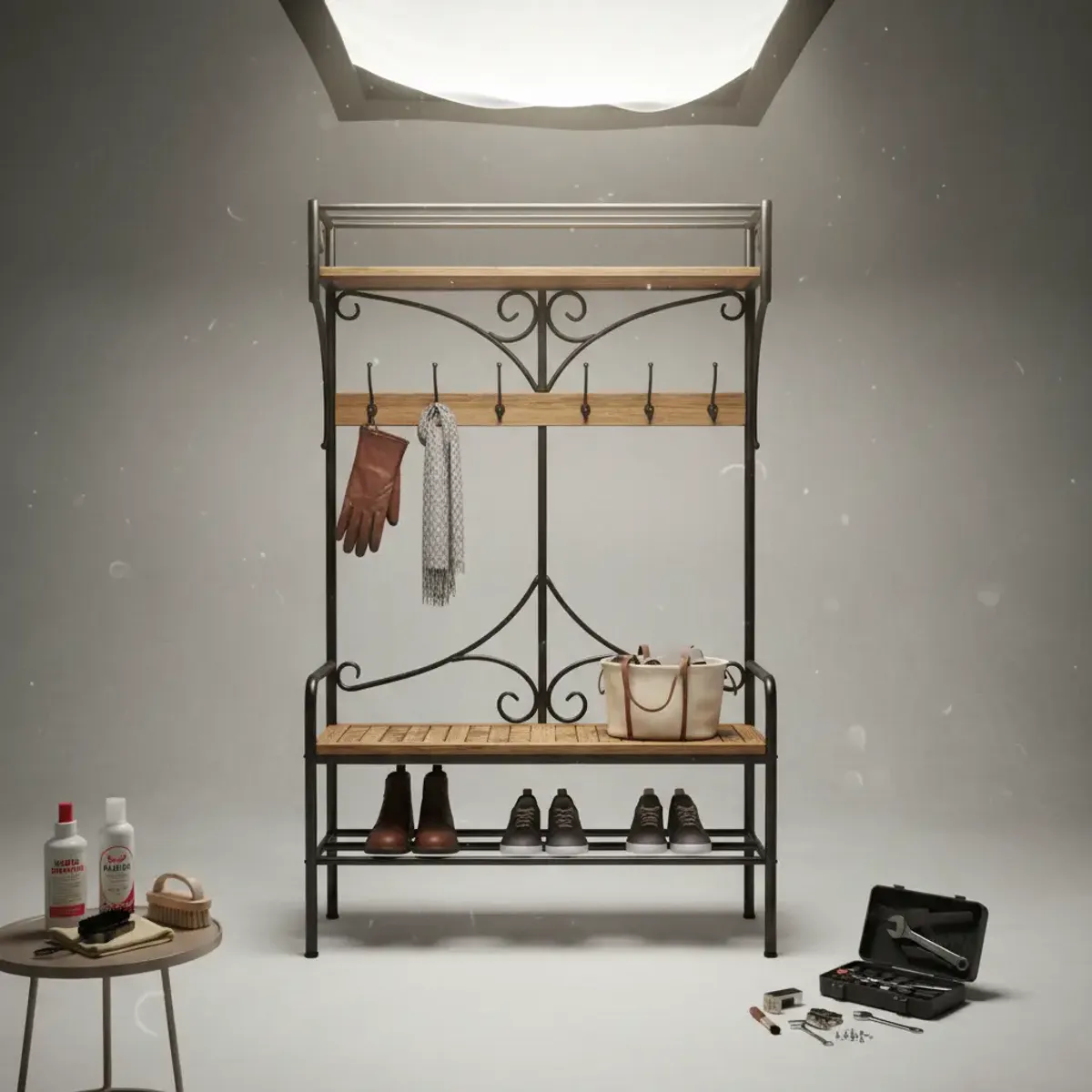 Cleaning and Maintenance Guide for Wood and Metal Hall Trees