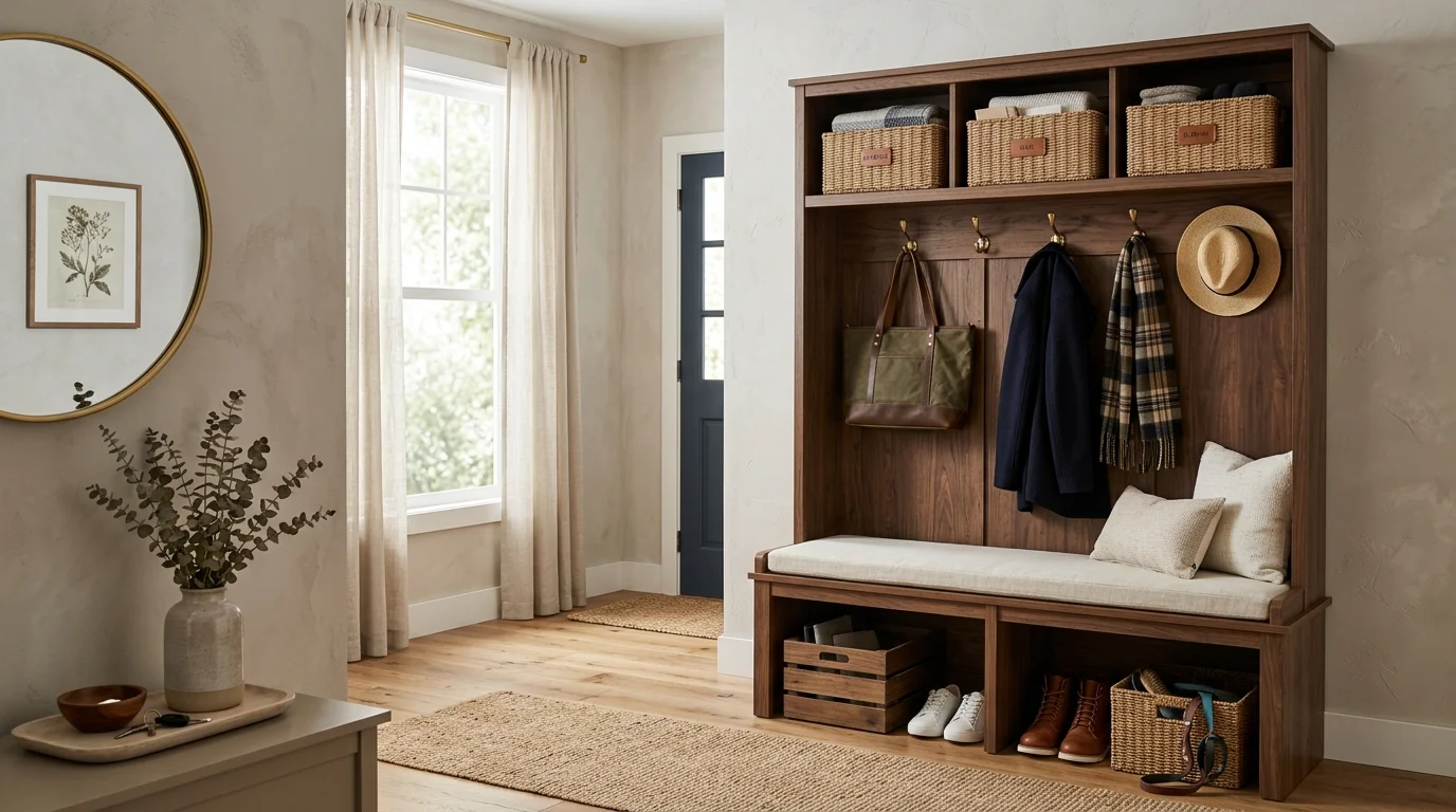 Clever Hall Tree Organization Ideas for a Clutter-free Entryway