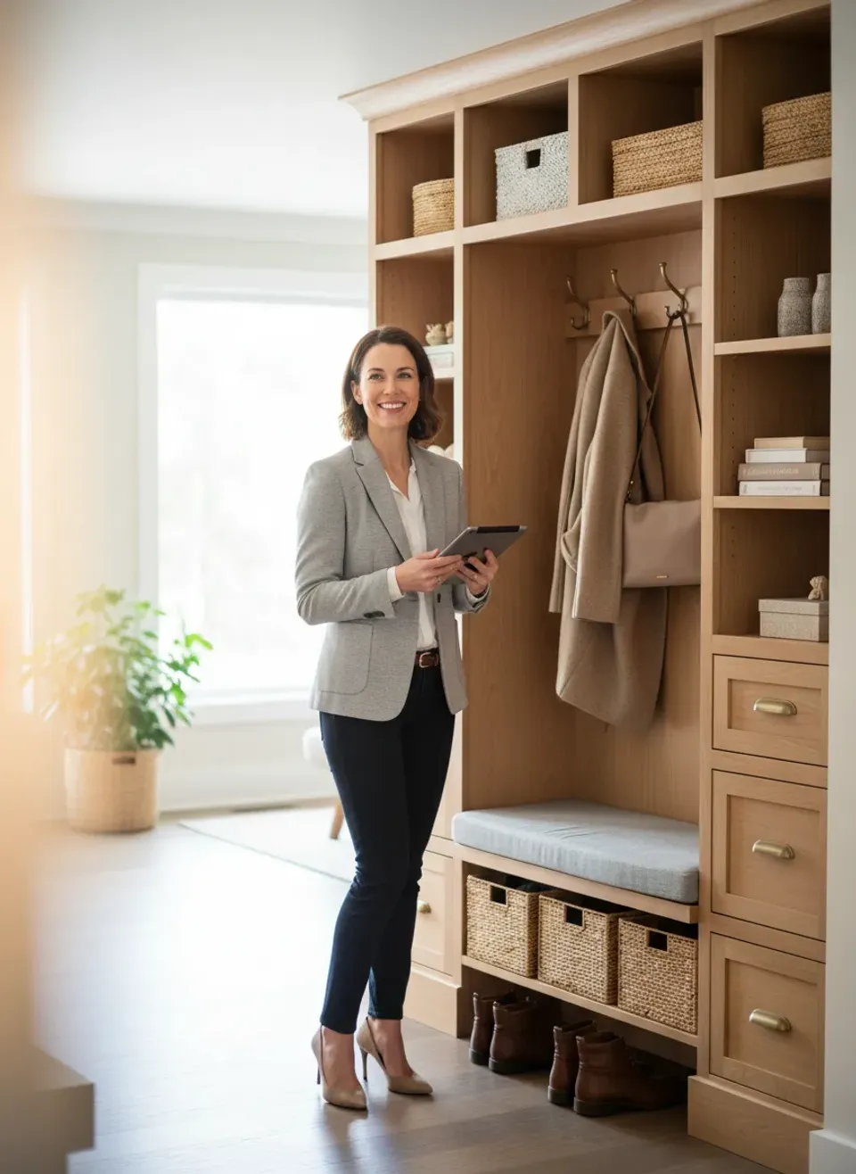 Is a Custom Built-In Entryway Organization System Worth the Investment?