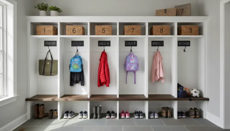 Designing Mudroom Lockers for Families