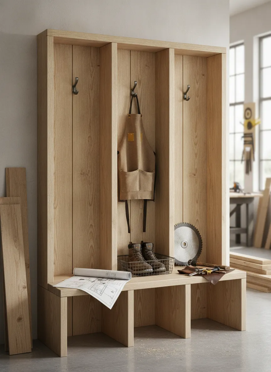 Diy Entryway Locker Plans: How to Build the Ultimate Mudroom Storage