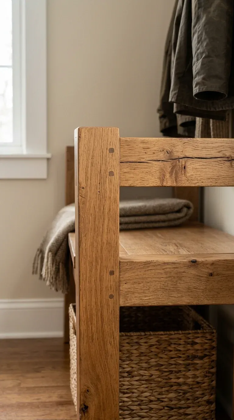 Original Photography: Solid wood joint detail