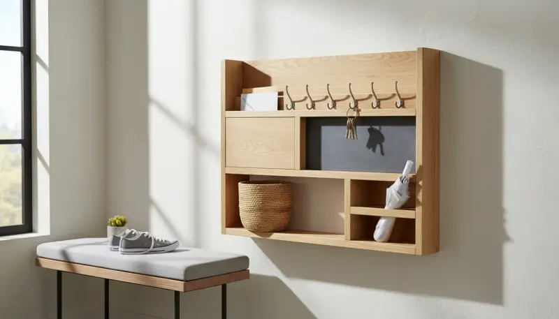 DIY Wall-Mounted Entryway Organizer Projects Under $50