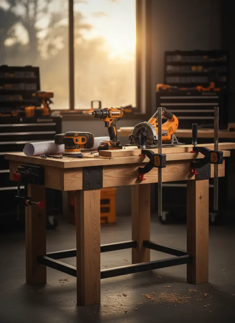 Fast and Sturdy: How to Build a Power Tool Workbench in A... â€” expert guide with measurements, tips, and product picks