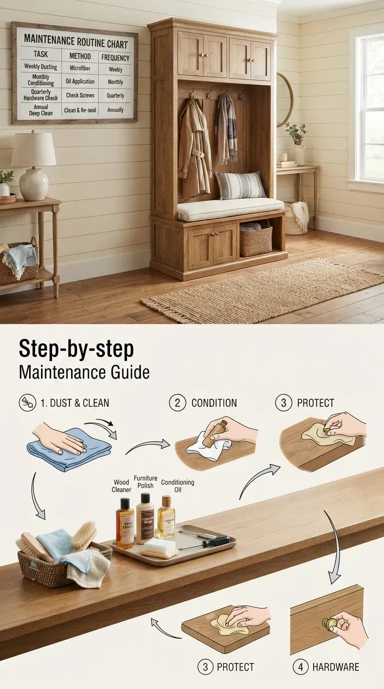 Maintenance Guide: Step-by-step wood conditioning and cleaning guide