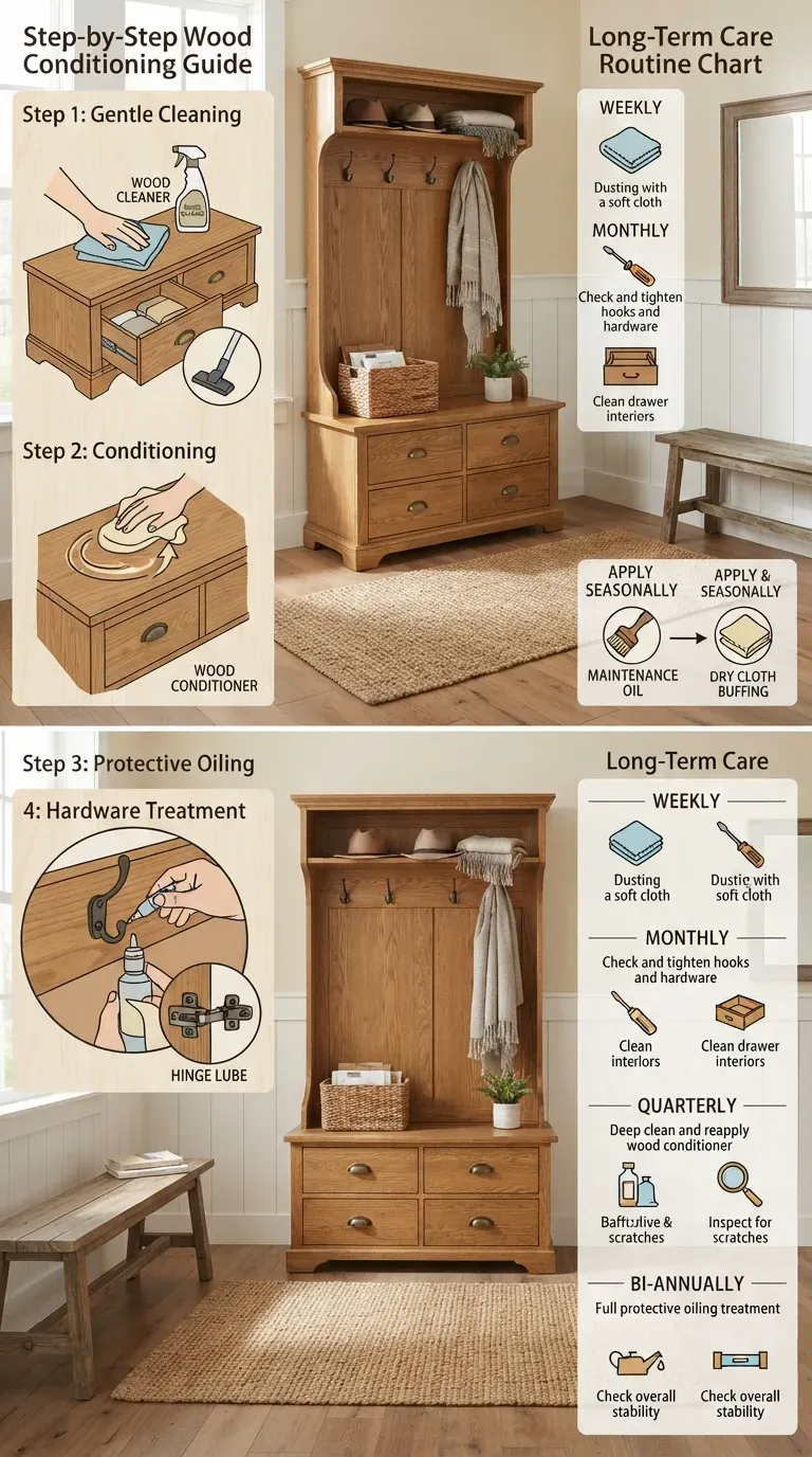 Maintenance Guide: Step-by-step wood conditioning and cleaning guide