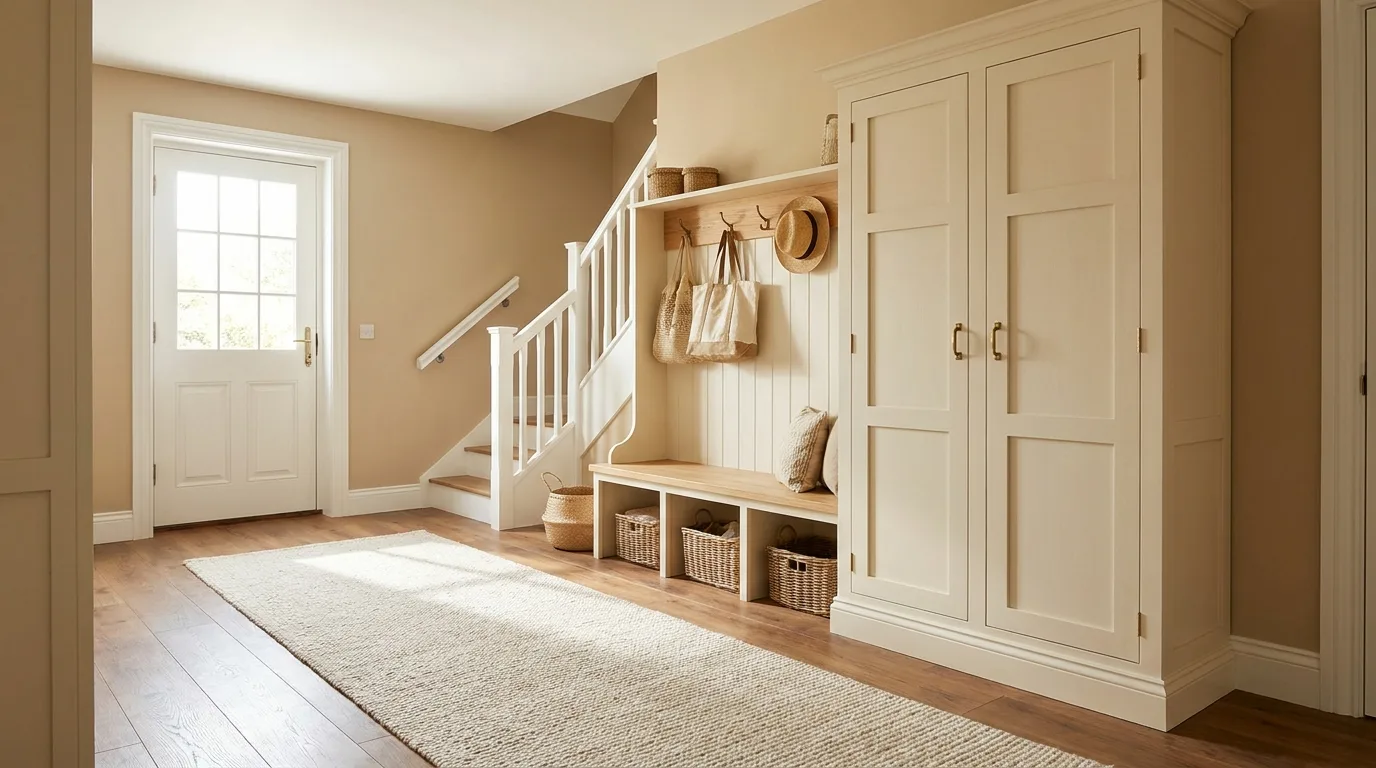 Hall Tree With Closed Storage