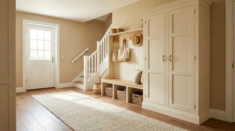 Hall tree with closed storage with shaker doors - Crosley vs Home Styles bench with hidden shoe cabinet