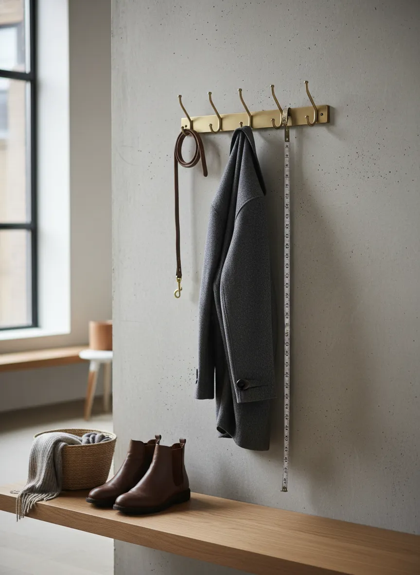 How High Should Coat Hooks Be: Ergonomic Dimensions and Mounting Rules