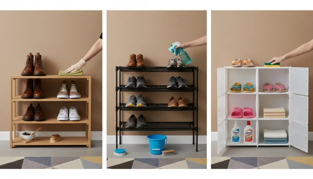 How to Clean and Maintain Different Entryway Shoe Storage Materials (Wood, Metal, Plastic)