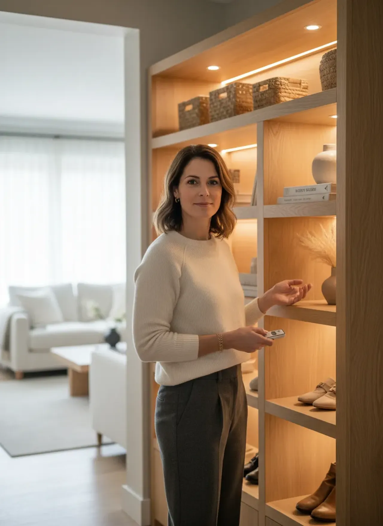 Professional SEO visualization for Integrating Lighting Ideas for Your Built-In Entryway Organization Unit