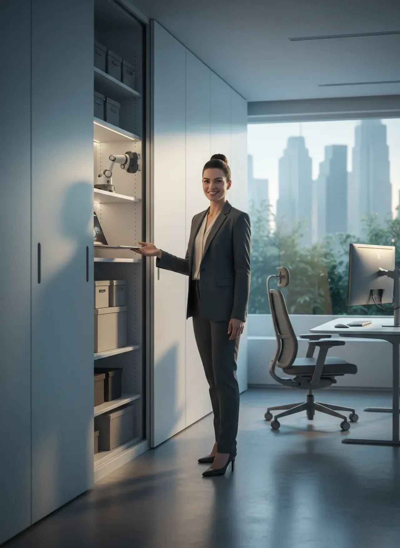 Professional SEO visualization for Invisible Storage & Robotic Walls: How to Maximize Space in the WFH Era