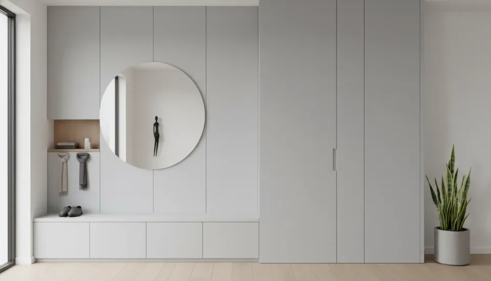 Making Entryway Storage Invisible: Integrating Organization with Minimalist Design