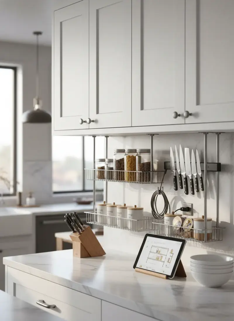 Maximize Your Workspace: Guide to Under-Cabinet Storage