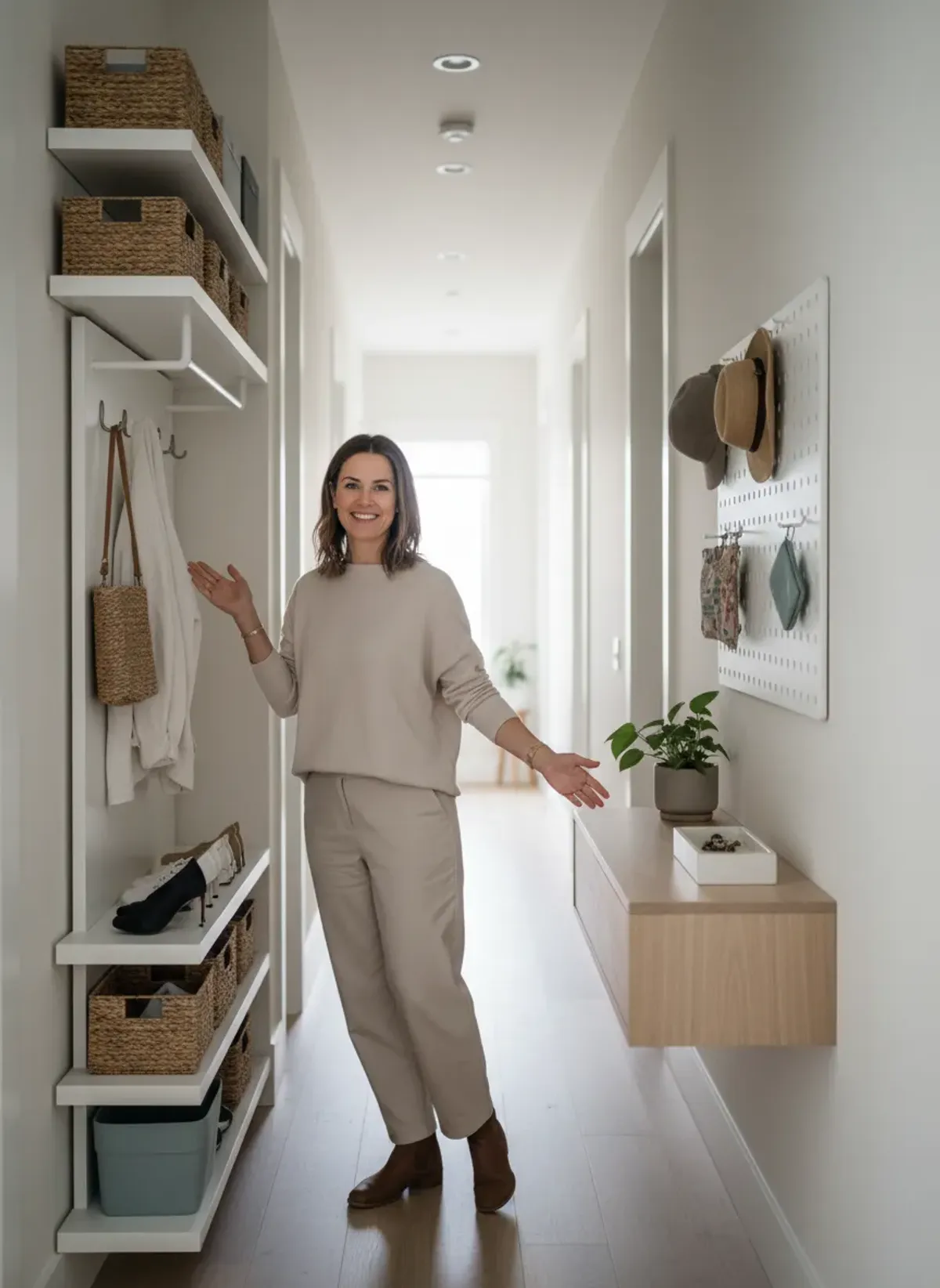 Maximizing Storage in Narrow Hallways: Slim DIY Entryway Organization Ideas