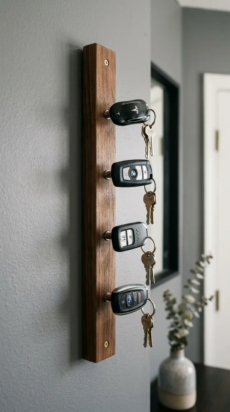 modern key holder magnetic wall mount