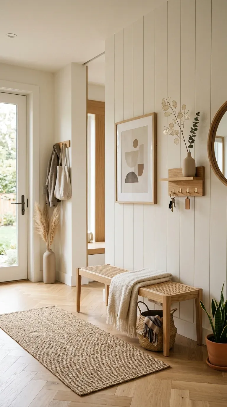 modern key holder entryway styling