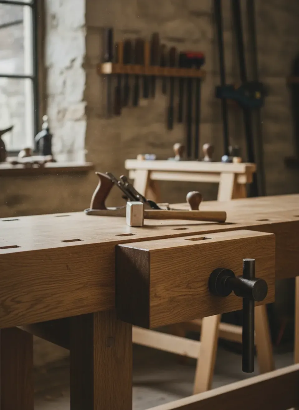 No Screws Required: How to Attach a Workbench Top Using Traditional Joinery