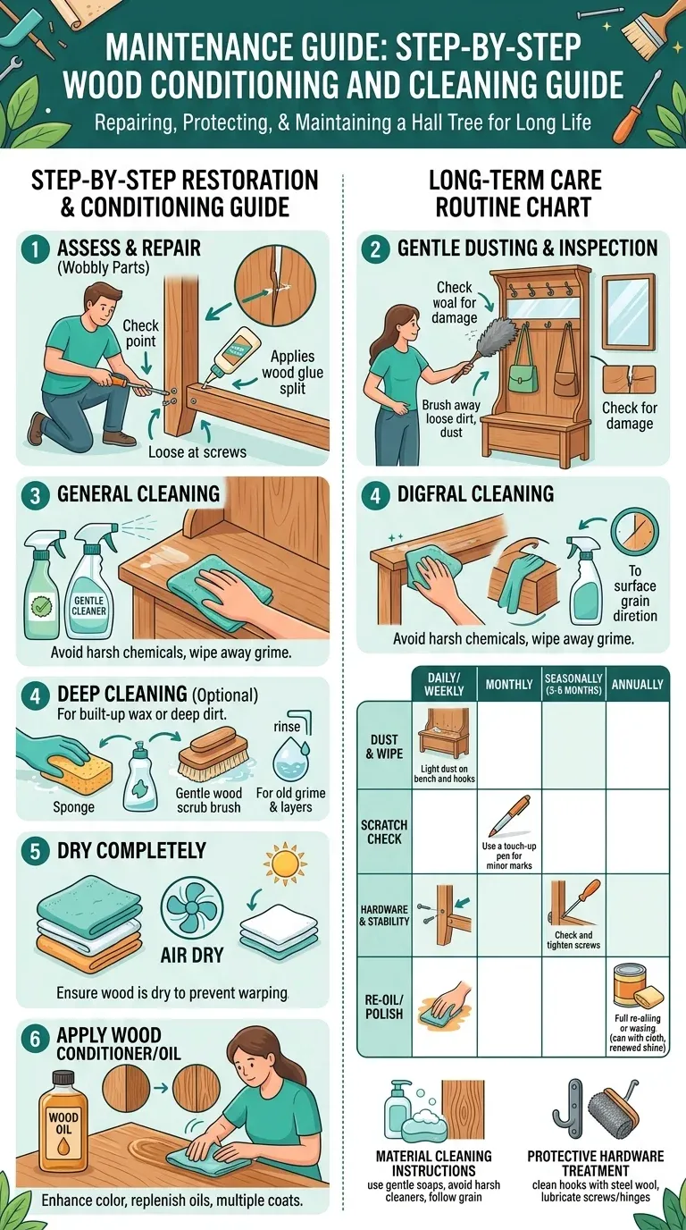 Maintenance Guide: Step-by-step wood conditioning and cleaning guide