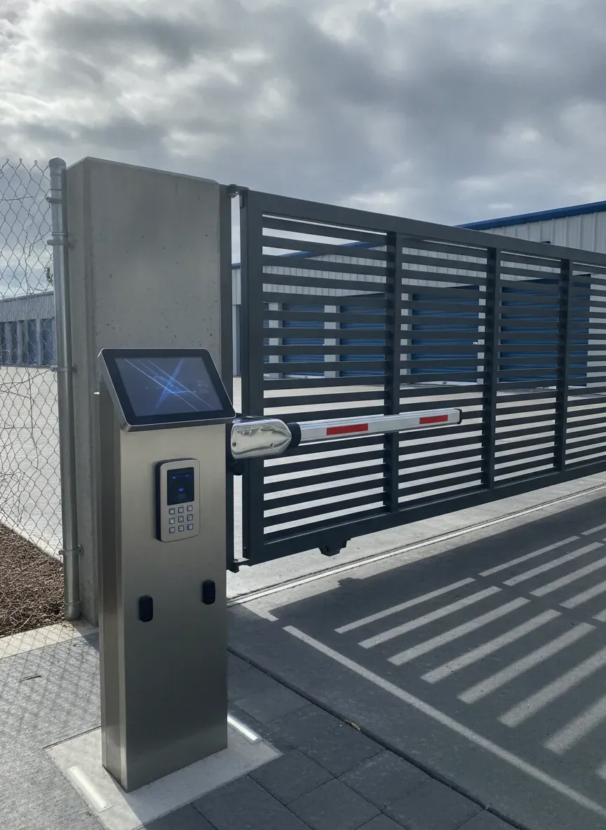 Modern Electronic Gate Entry System for Storage Facility