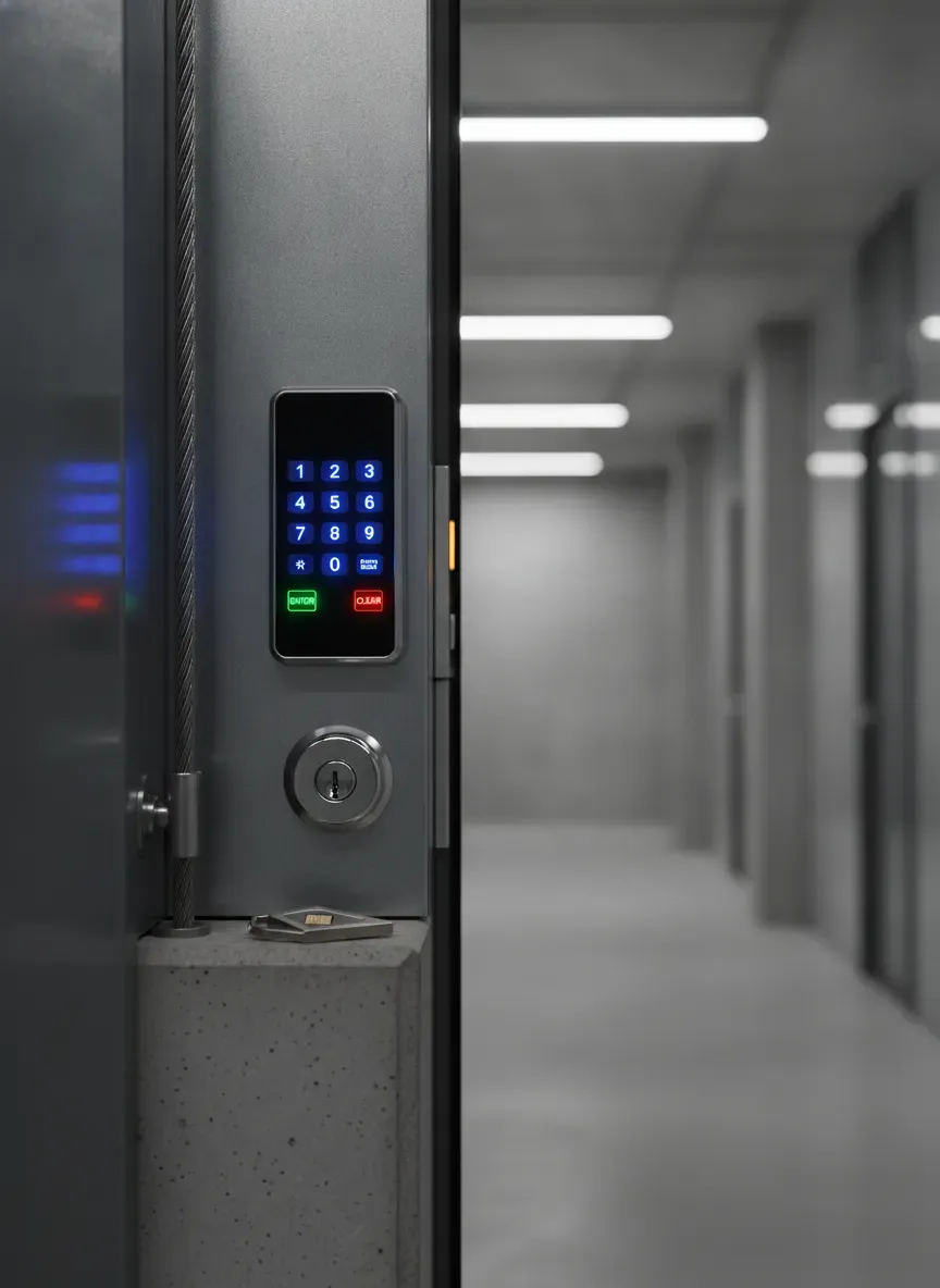 High-Security Storage Unit with Keypad Access