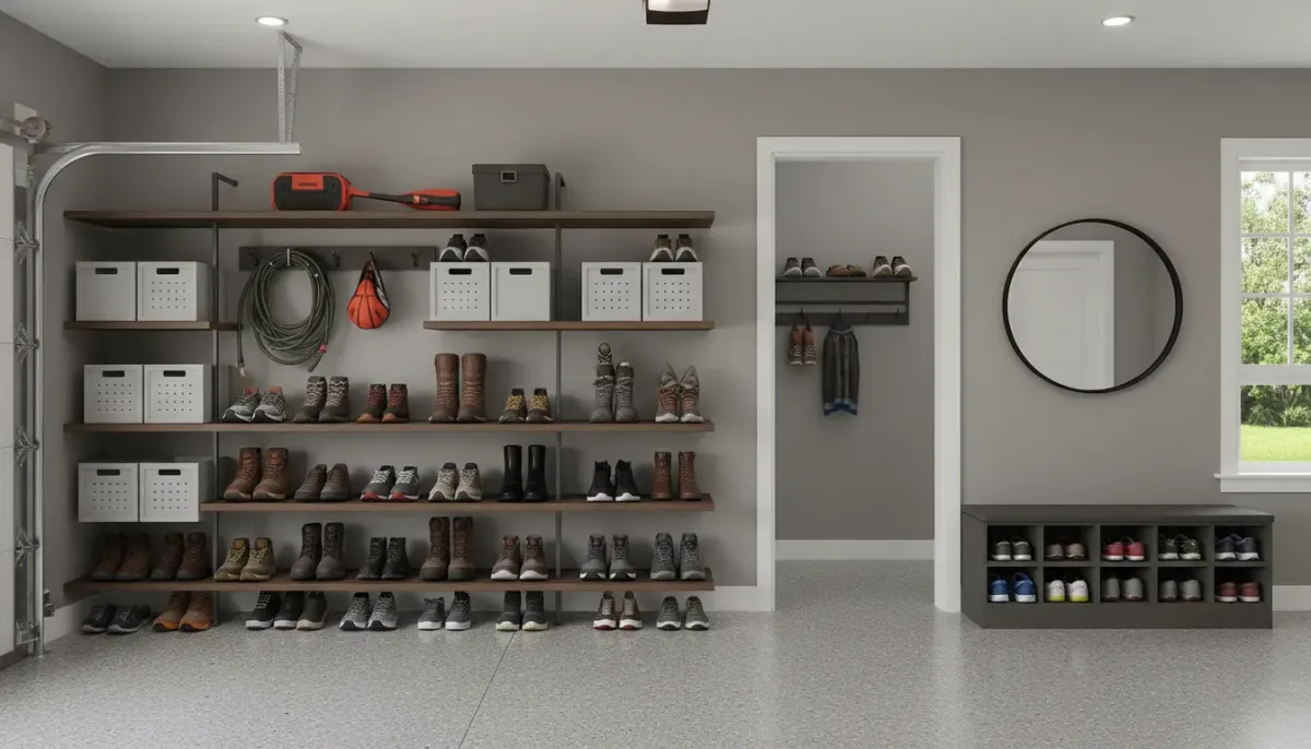 Shoe Storage Systems for Garages and Back Entryways
