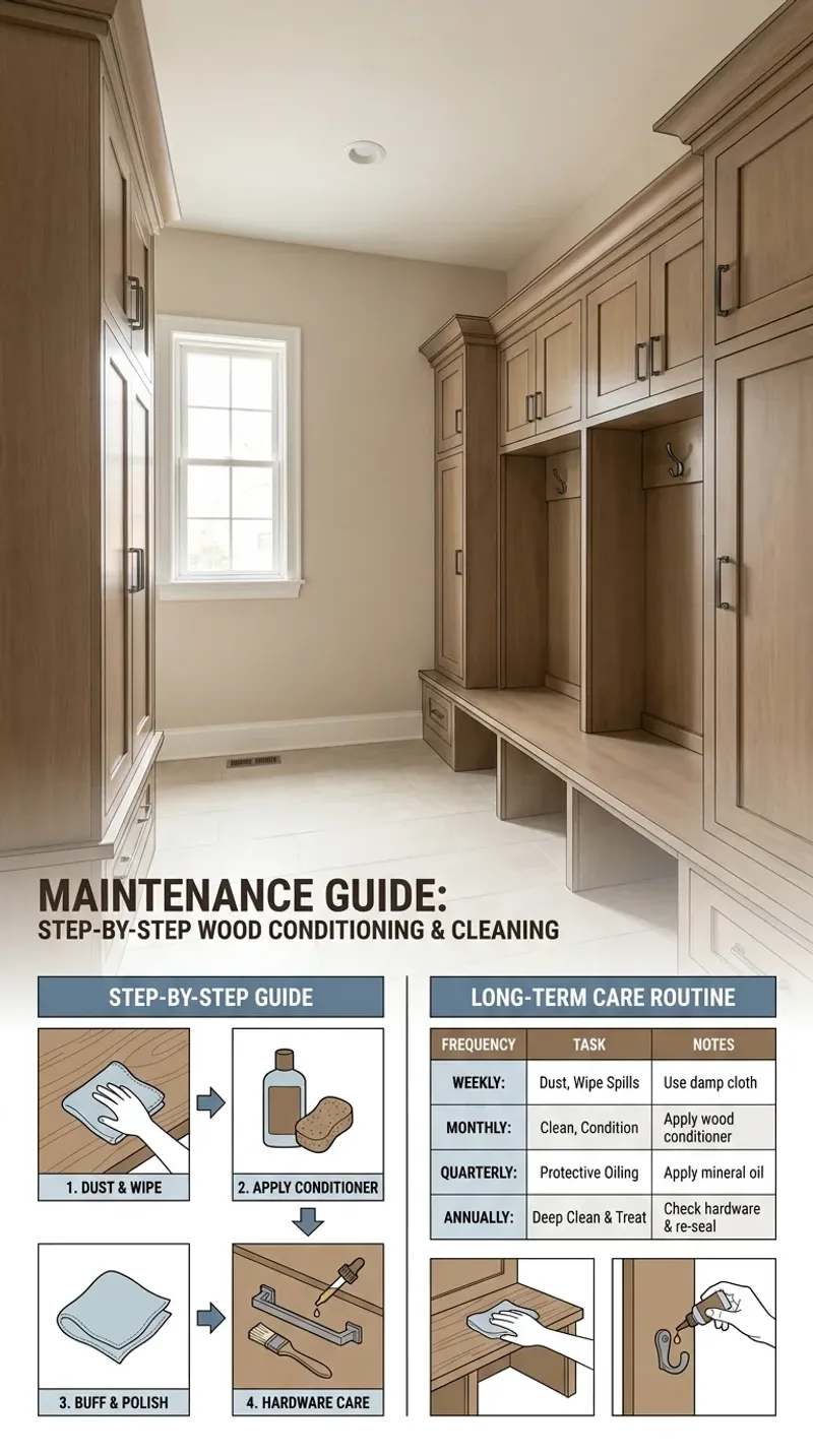 Original editorial photography for Smart Mudroom Storage Cabinets & Benches for Busy Families